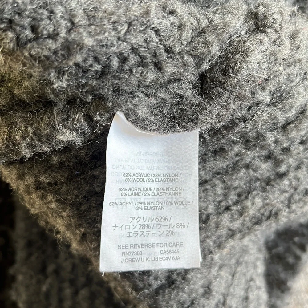 J.Crew Open Front Wool Blend Cardigan Gray